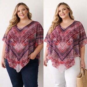 Asymmetrical Batwing Boho Blouse